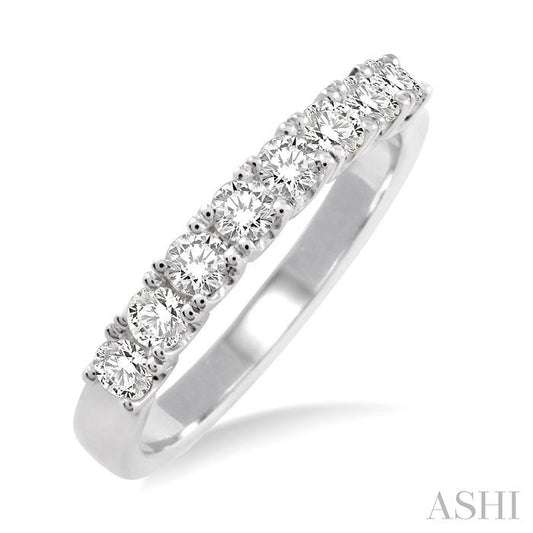 ASHI Diamond Wedding Band 23613PPFRWG-WB