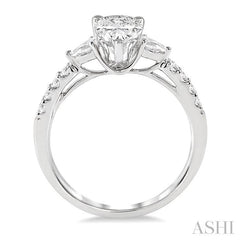 ASHI Pear Shape Diamond Engagement Ring 23712PPFHWG-LE-PR