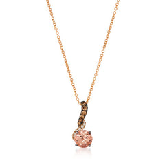 Le Vian 14K Strawberry Gold® Peach Morganite™ 1/2 cts. Pendant TRKT 42