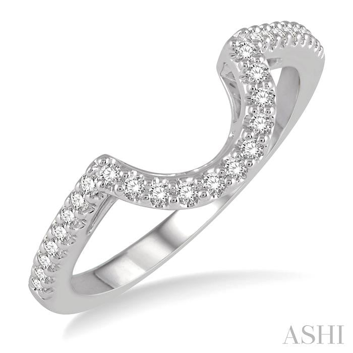 ASHI Curved Diamond Wedding Band 240H7PPFHWG-WB
