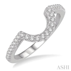 ASHI Curved Diamond Wedding Band 240H7PPFHWG-WB