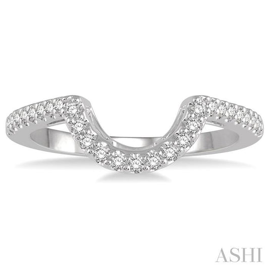 ASHI Curved Diamond Wedding Band 240H7PPFHWG-WB