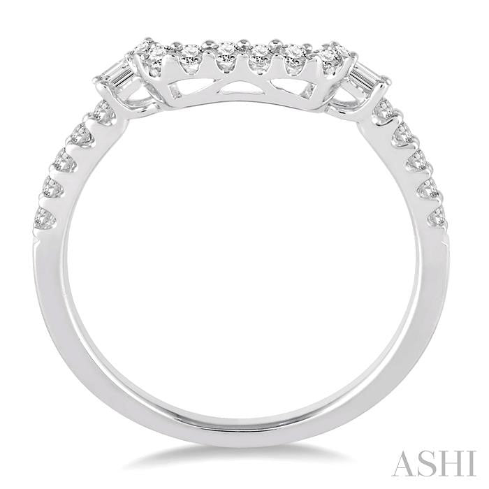 ASHI Diamond Wedding Band 241C6PPFVWG-WB