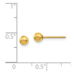 241E Inverness 18k 4mm Ball Post Earrings