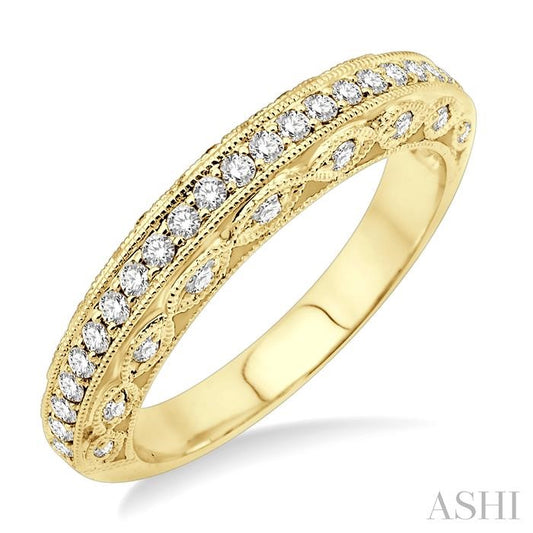 ASHI Diamond Wedding Band 24294PPFVYG-WB