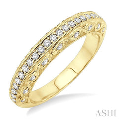 ASHI Diamond Wedding Band 24294PPFVYG-WB