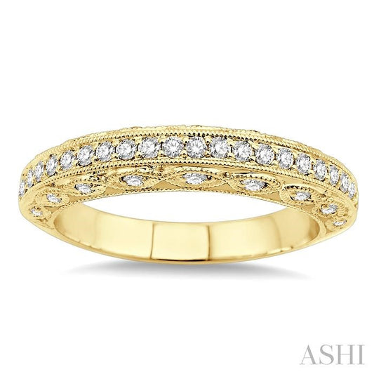 ASHI Diamond Wedding Band 24294PPFVYG-WB