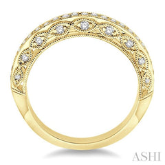 ASHI Diamond Wedding Band 24294PPFVYG-WB