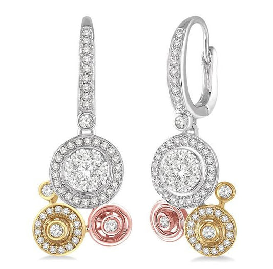 Parkplace Jewelers Round Shape Halo Lovebright Diamond Fashion Earrings 98412PPFHER3T