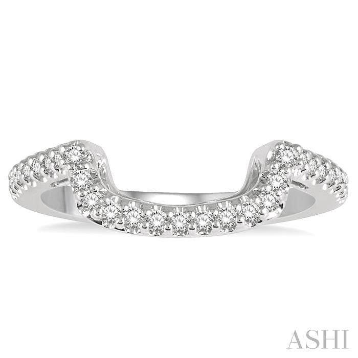 ASHI Curved Diamond Wedding Band 243H6PPFHWG-WB