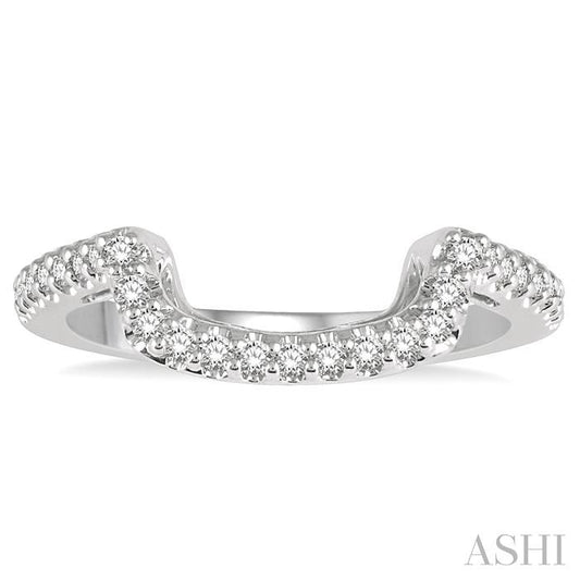ASHI Curved Diamond Wedding Band 243H6PPFHWG-WB