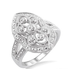 Parkplace Jewelers Silver Diamond Fashion Ring 86528PPSSSLRG