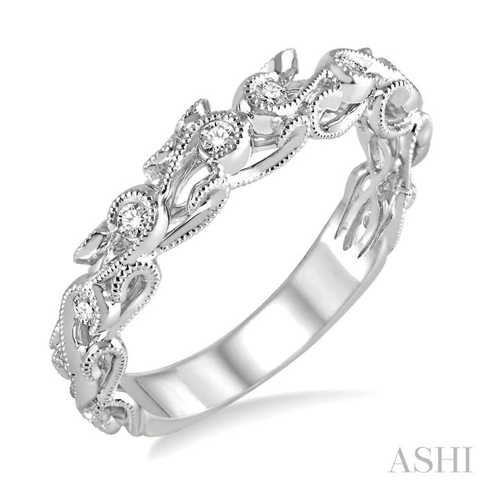 ASHI Diamond Wedding Band 24468PPFHWG-WB