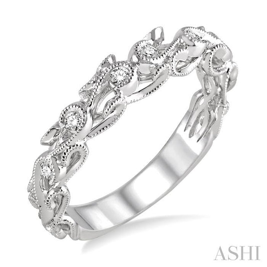 ASHI Diamond Wedding Band 24468PPFHWG-WB