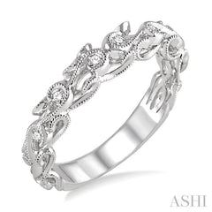 ASHI Diamond Wedding Band 24468PPFHWG-WB
