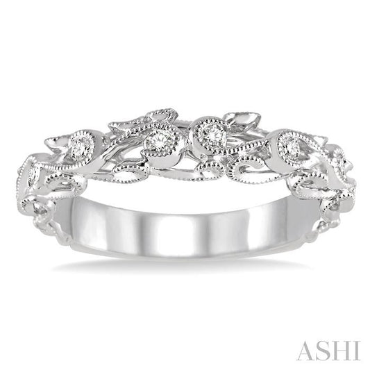 ASHI Diamond Wedding Band 24468PPFHWG-WB