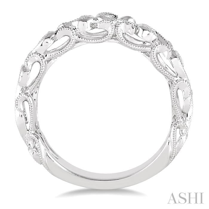 ASHI Diamond Wedding Band 24468PPFHWG-WB