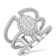 Parkplace Jewelers Oval Shape Halo Lovebright Diamond Fashion Ring 371M1PPFVWG