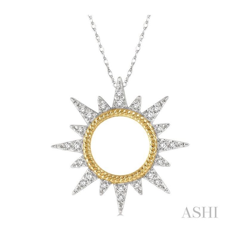 ASHI Sunburst Diamond Fashion Pendant 90298PPTSPDWY
