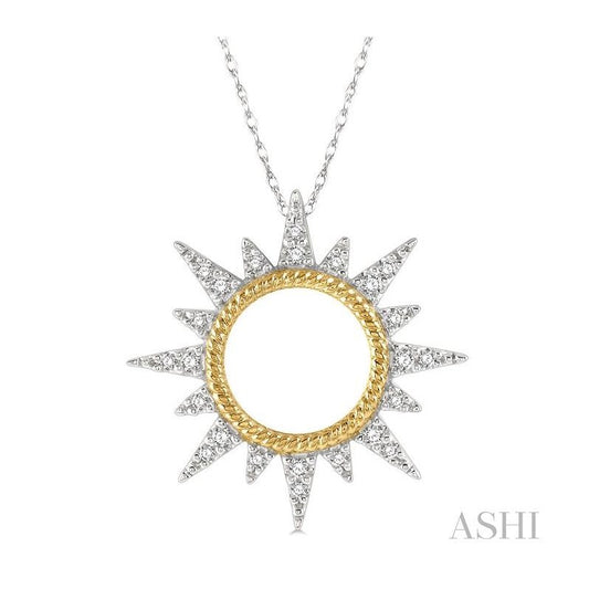 ASHI Sunburst Diamond Fashion Pendant 90298PPTSPDWY