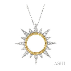 ASHI Sunburst Diamond Fashion Pendant 90298PPTSPDWY