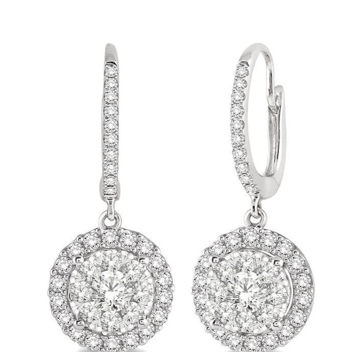 Parkplace Jewelers Round Shape Halo Lovebright Essential Diamond Earrings 96291PPFVERWG