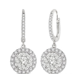 Parkplace Jewelers Round Shape Halo Lovebright Essential Diamond Earrings 96291PPFVERWG