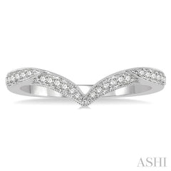 ASHI Chevron Diamond Wedding Band 251F8PPFVWG-WB