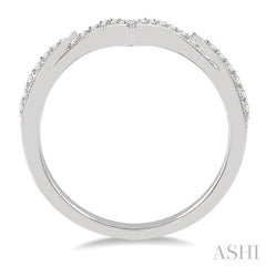 ASHI Chevron Diamond Wedding Band 251F8PPFVWG-WB