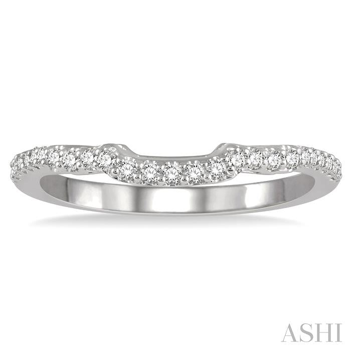 ASHI Curved Diamond Wedding Band 254J7PPFHWG-WB