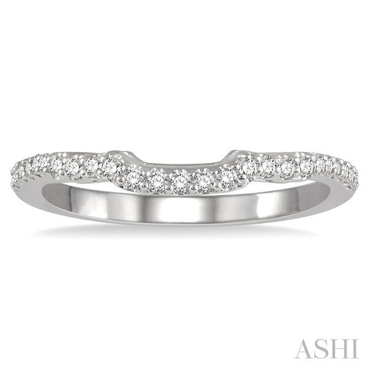 ASHI Curved Diamond Wedding Band 254J7PPFHWG-WB