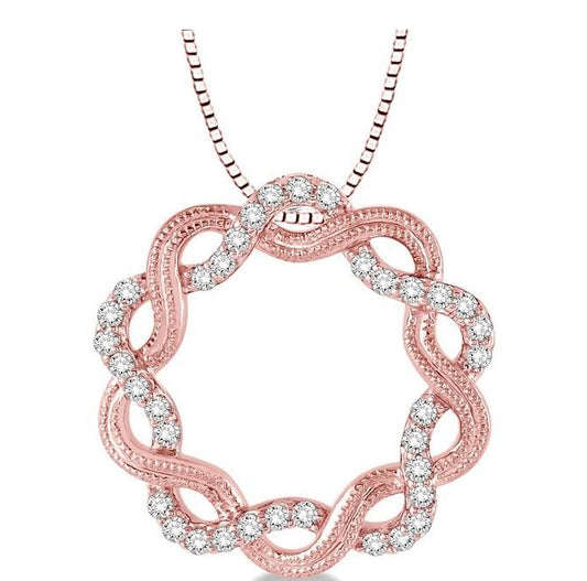 Parkplace Jewelers Twisted Circle Diamond Pendant 98575PPFHPDPG