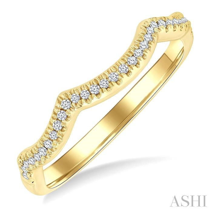 ASHI Diamond Wedding Band 257M8PPFGYG-WB