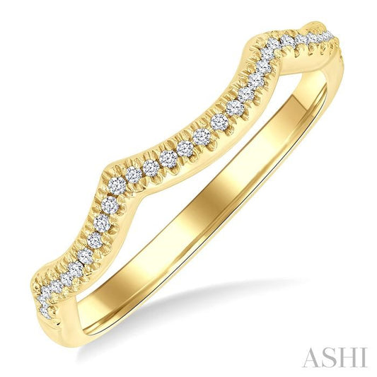 ASHI Diamond Wedding Band 257M8PPFGYG-WB