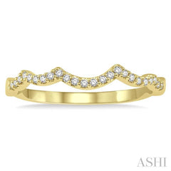ASHI Wave Diamond Wedding Band 258J8PPFHYG-WB