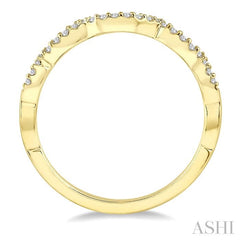 ASHI Wave Diamond Wedding Band 258J8PPFHYG-WB