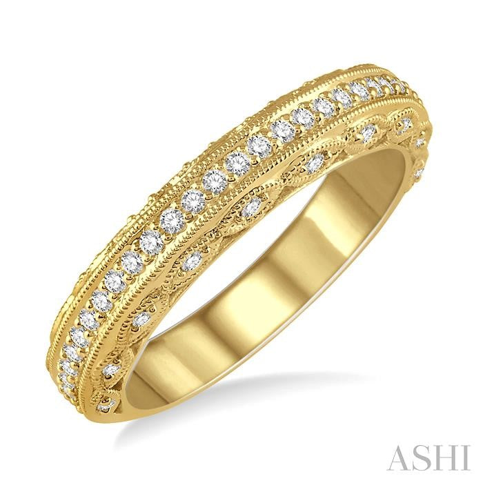 ASHI Diamond Wedding Band 25905PPFRYG-WB