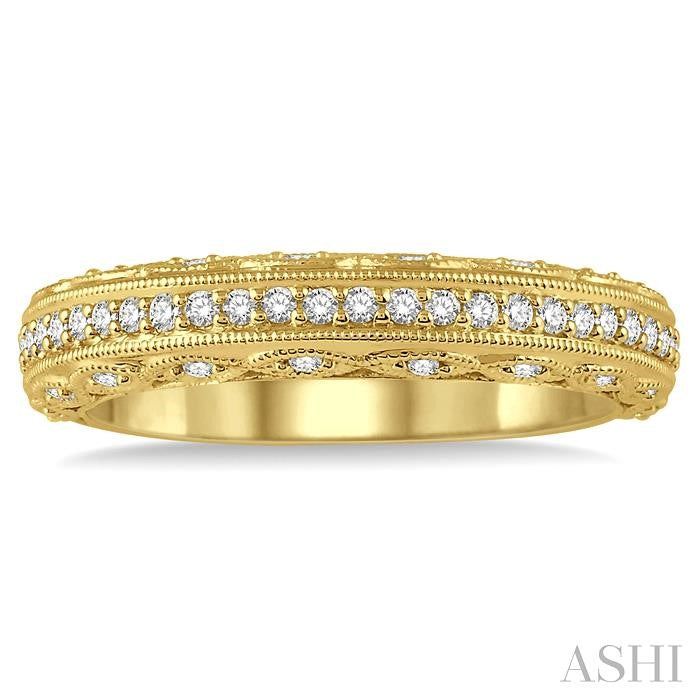ASHI Diamond Wedding Band 25905PPFRYG-WB