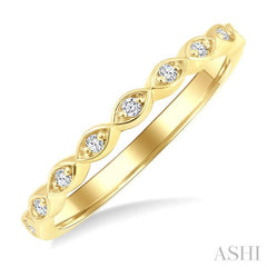 ASHI Diamond Wedding Band 259M8PPFGYG-WB