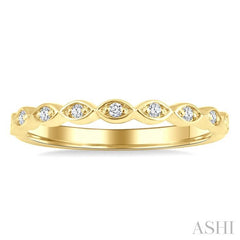 ASHI Diamond Wedding Band 259M8PPFGYG-WB
