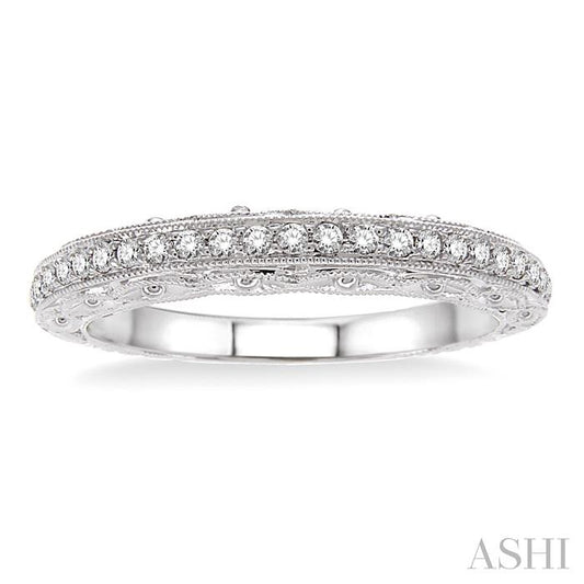 ASHI Diamond Wedding Band 26297PPFCWG-WB