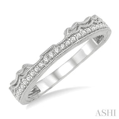 ASHI Diamond Wedding Band 262C8PPFHWG-WB