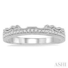 ASHI Diamond Wedding Band 262C8PPFHWG-WB