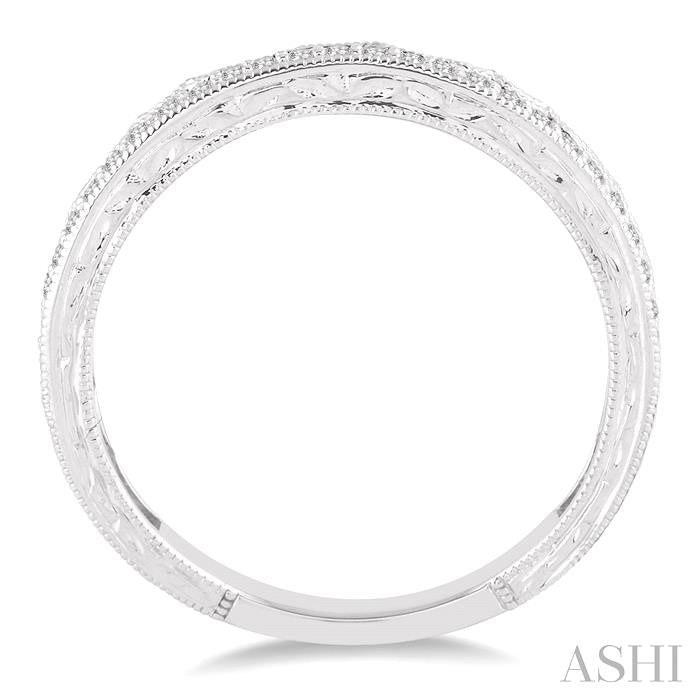 ASHI Diamond Wedding Band 262C8PPFHWG-WB