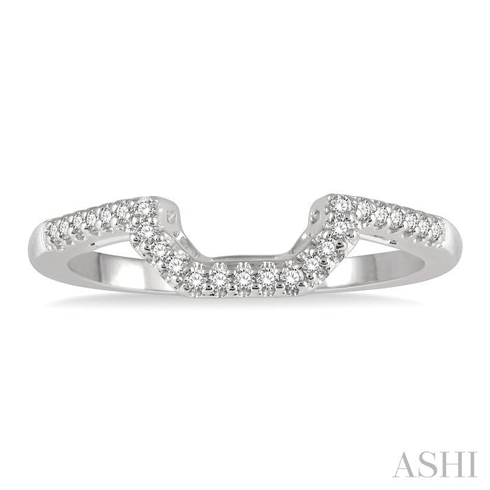 ASHI Curved Diamond Wedding Band 263L8PPFHWG-WB