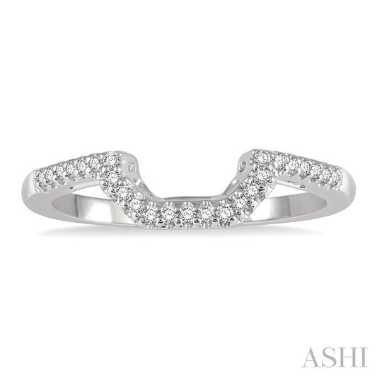 ASHI Curved Diamond Wedding Band 263L8PPFHWG-WB