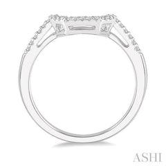 ASHI Curved Diamond Wedding Band 263L8PPFHWG-WB