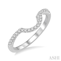ASHI Curved Diamond Wedding Band 266L8PPFHWG-WB