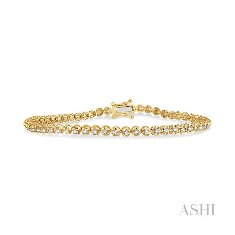 ASHI Illusion Diamond Tennis Bracelet 70251PPFGYG