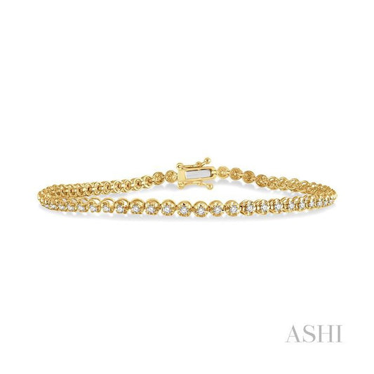 ASHI Illusion Diamond Tennis Bracelet 70251PPFGYG
